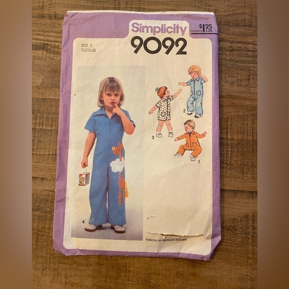 SEWING PATTERN Bundle & save. Simplicity. Size 2 Toddler. All pieces included
